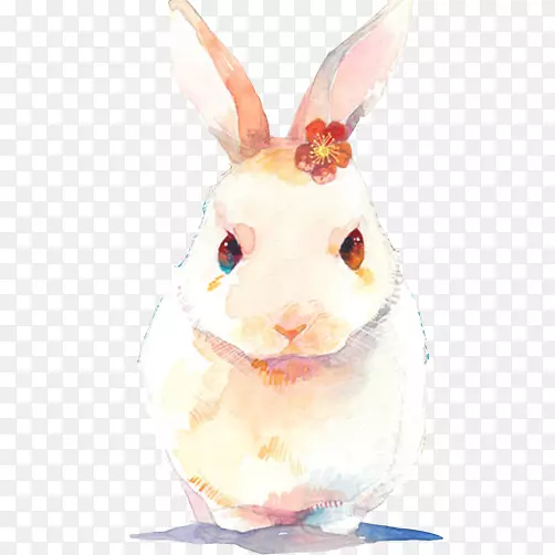 母兔子彩绘素材图片
