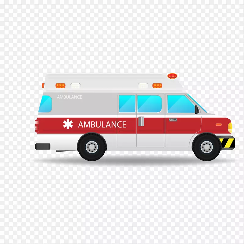 卡通医院的救护车设计