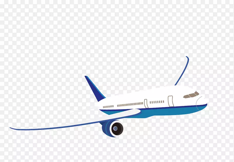 交通工具之飞机插画