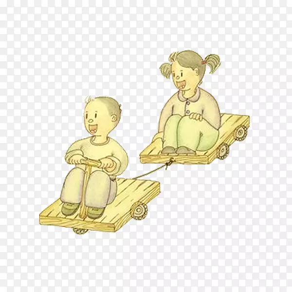 开心的小孩
