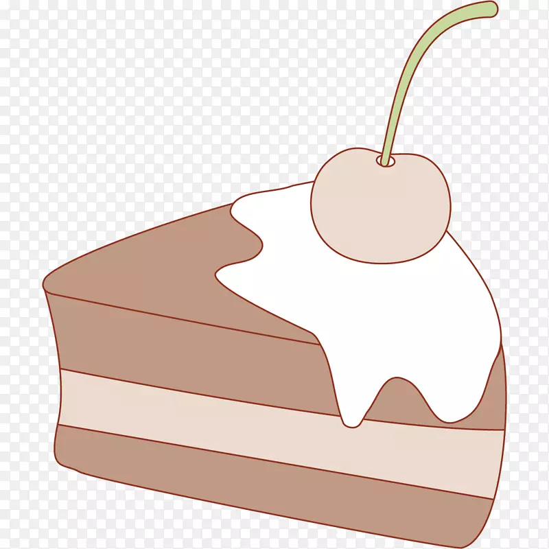 樱桃和巧克力蛋糕简图