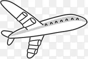飞机简笔画带灰色图片素材