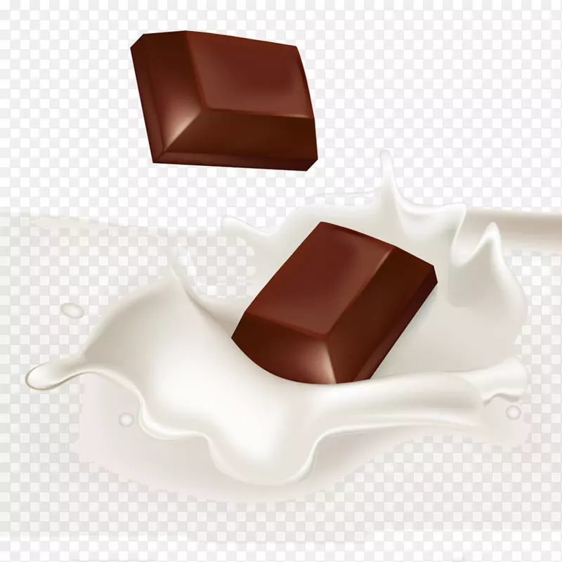 巧克力剪影手绘 牛奶巧克力
