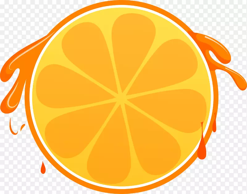 橙子切片免抠素材