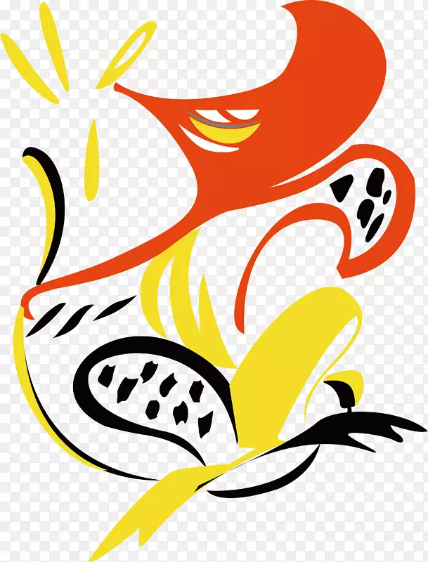 涂鸦生肖鸡