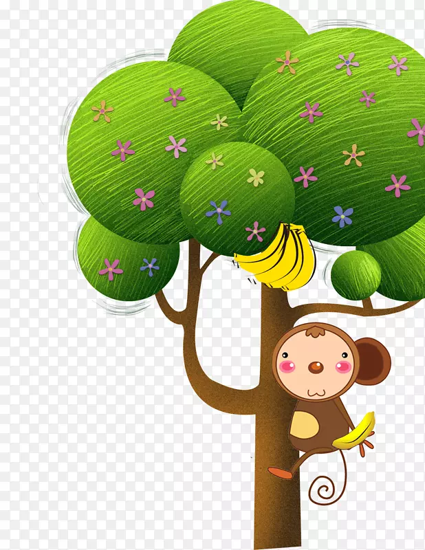 猴子摘香蕉