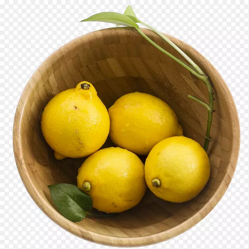 碗装柠檬生鲜实物素材