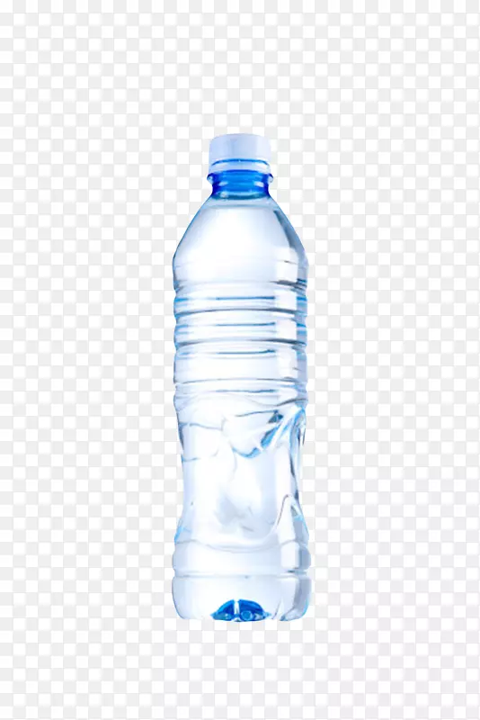 透明解渴塑淡蓝色螺纹料瓶饮用水