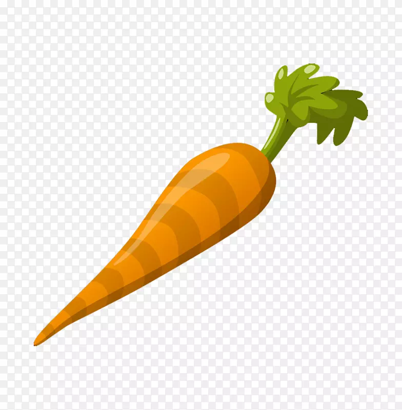 卡通蔬菜胡萝卜每日必需维生素