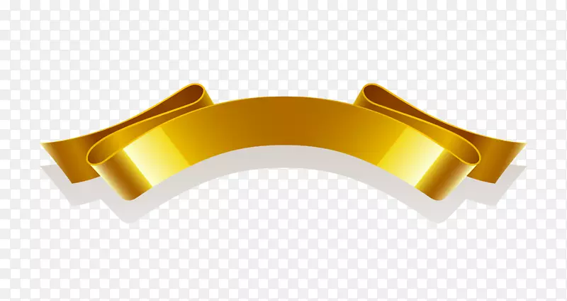 金色标题便签矢量图