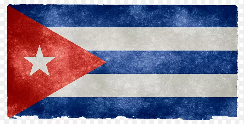 复古古巴做旧国旗免抠素材