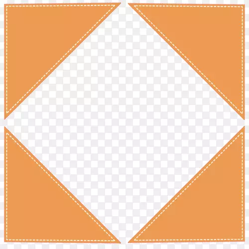 橙色正方形边框