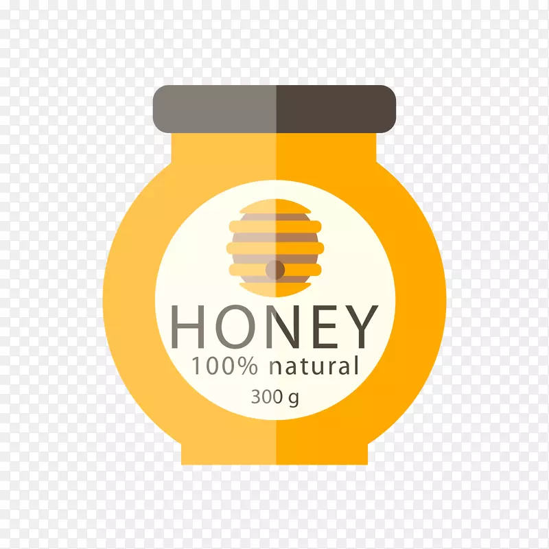 圆瓶装蜂蜜标签