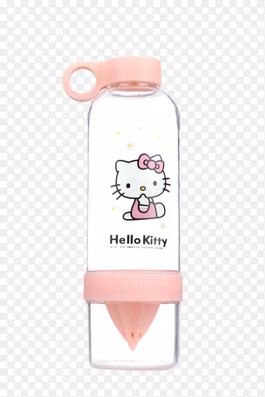 KT猫粉色玻璃杯