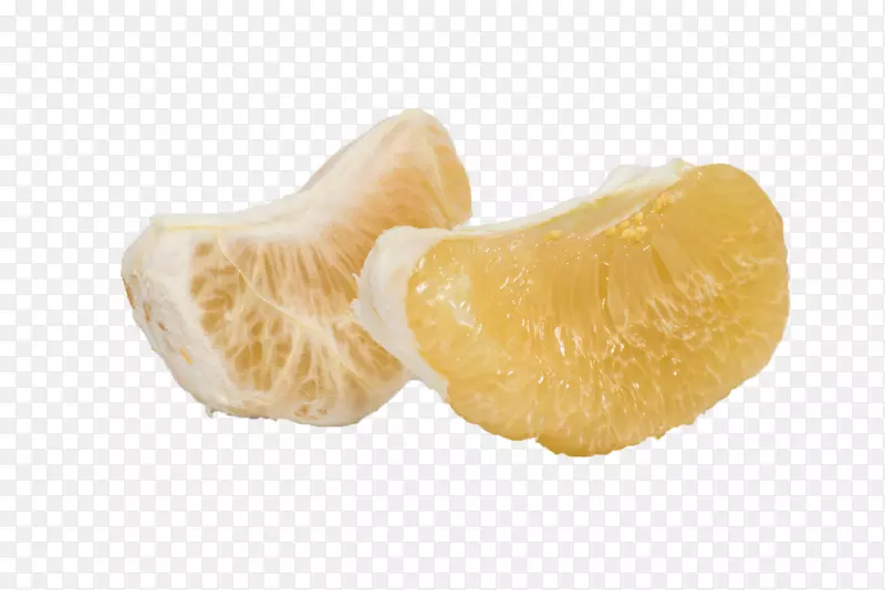 白色剥开的柚子肉