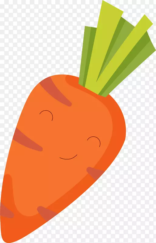 蔬菜卡通可爱胡萝卜