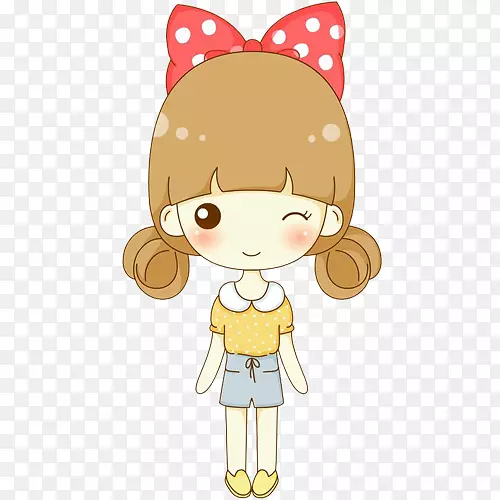 可爱卡通软萌妹纸