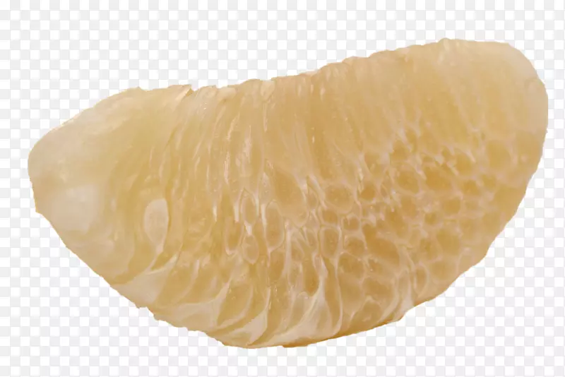 白色剥开的单瓣柚肉