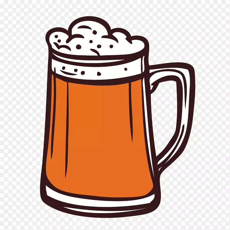 啤酒杯装满啤酒素材
