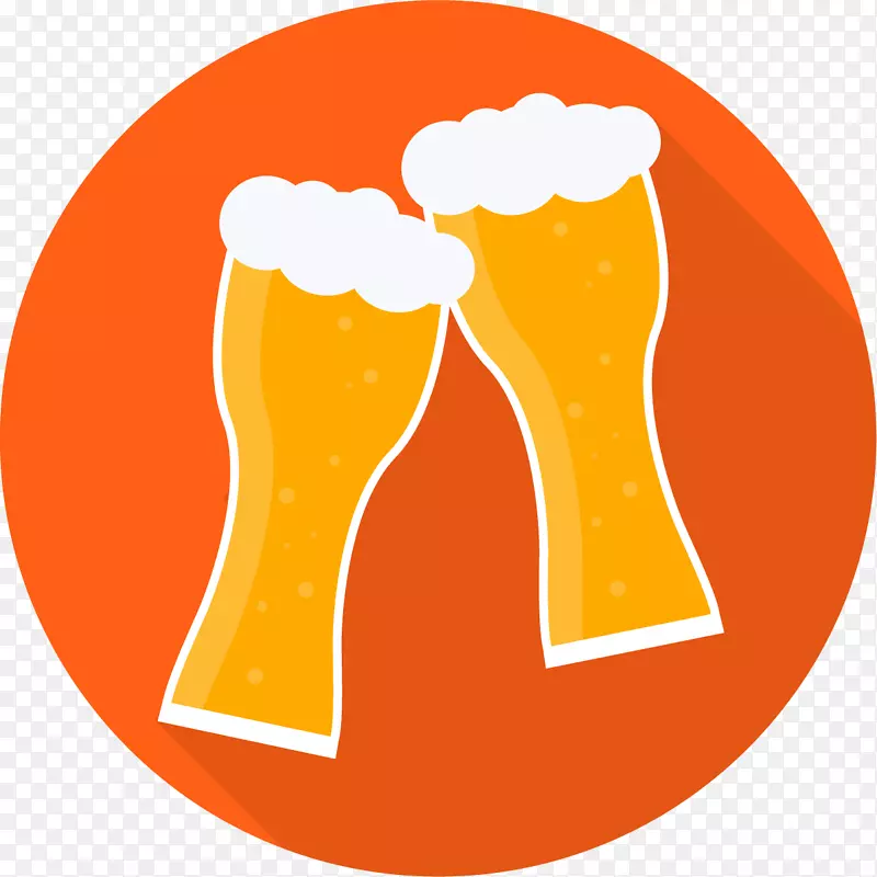 橙色啤酒碰杯图标PNG图片素材下载_图片编号ydrbadxy-免抠素材网