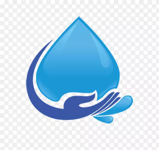 蓝色保护水资源图案