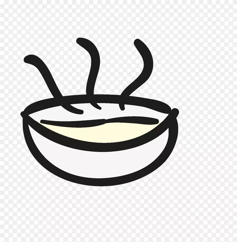 碗里的热汤简笔画