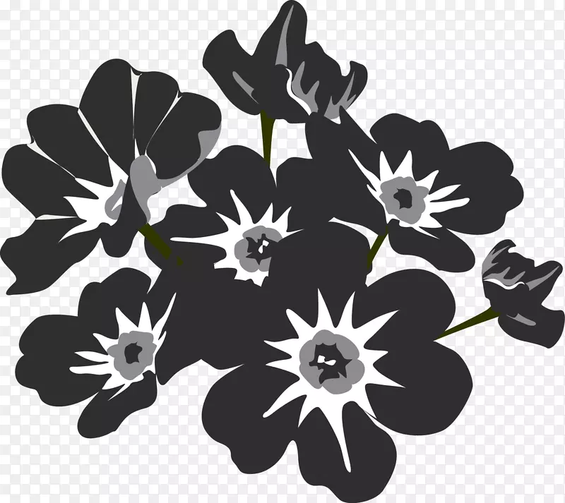 花朵剪影PNG图片素材下载_图片编号ykmrmggy-免抠素材网