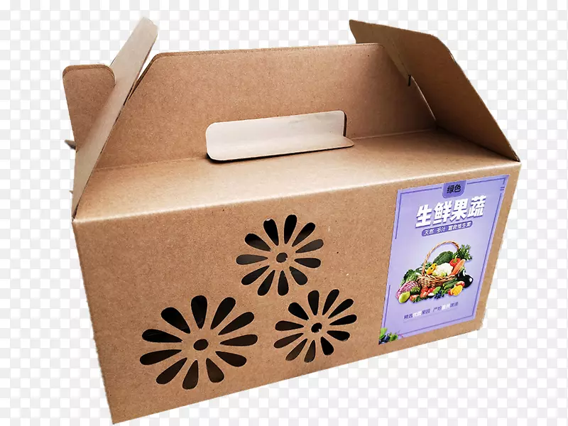 牛皮水果蔬菜手提盒