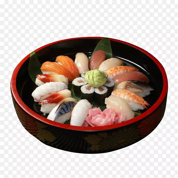 餐厅里的美食寿司拼盘