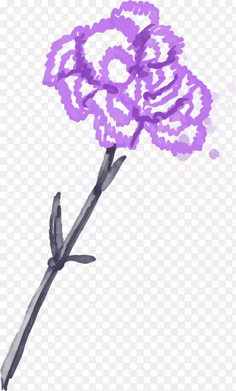 紫色丝网花