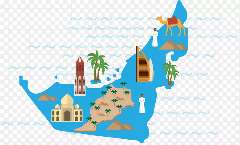 海边旅行矢量