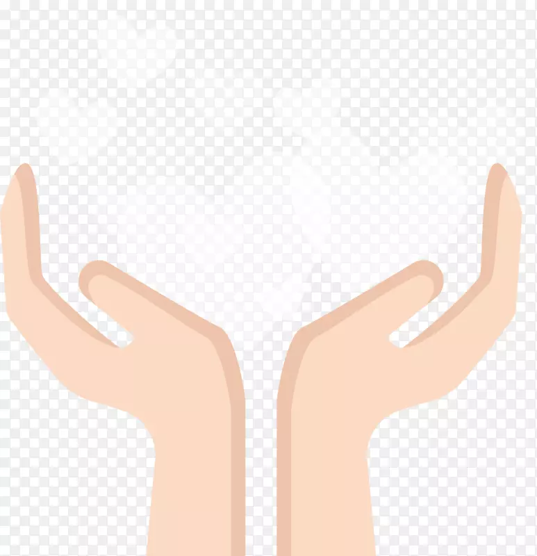 双手中的爱心