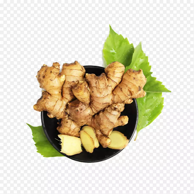 一碟新鲜的生姜广告设计