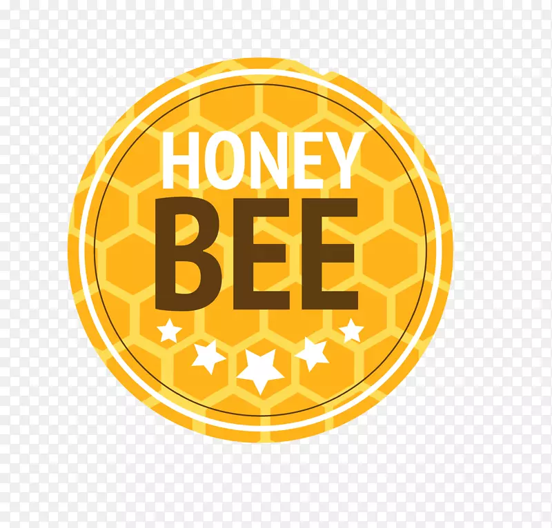 圆形蜂巢蜂蜜标签