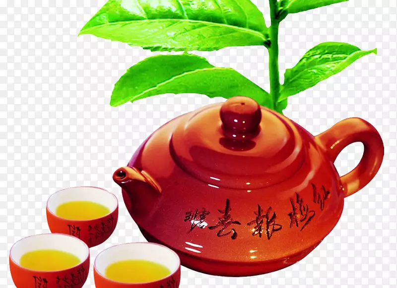 中国风茶壶素材背景