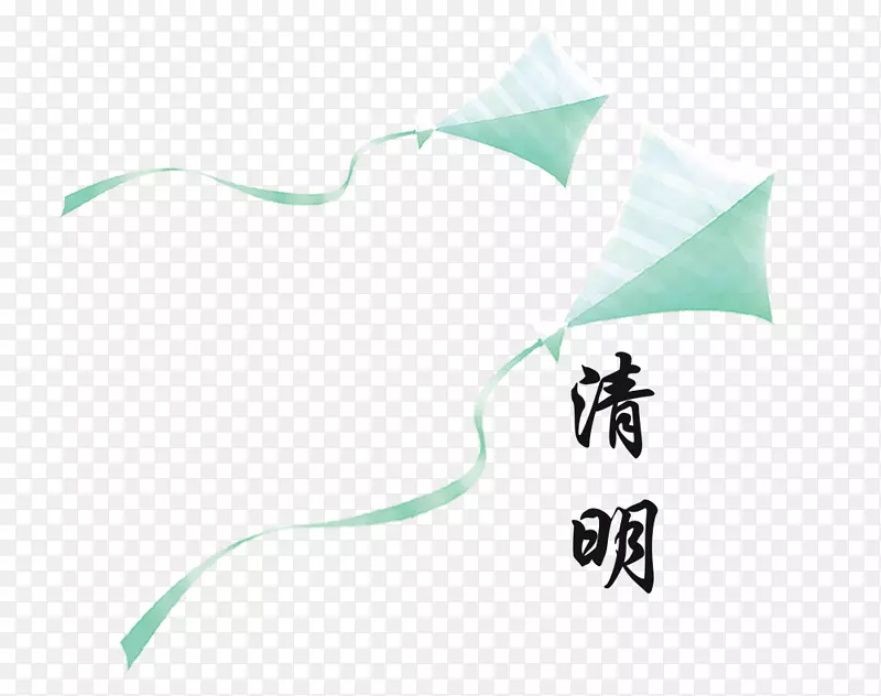 传统节日清明节放风筝主题装饰