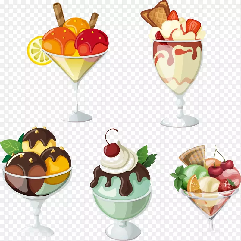 冰淇淋杯子图片素材