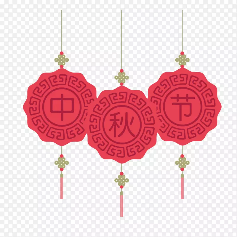 中秋节中国结矢量图
