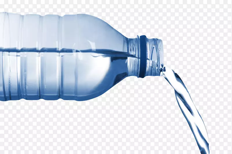 透明解渴倾斜倒出塑料瓶饮用水实