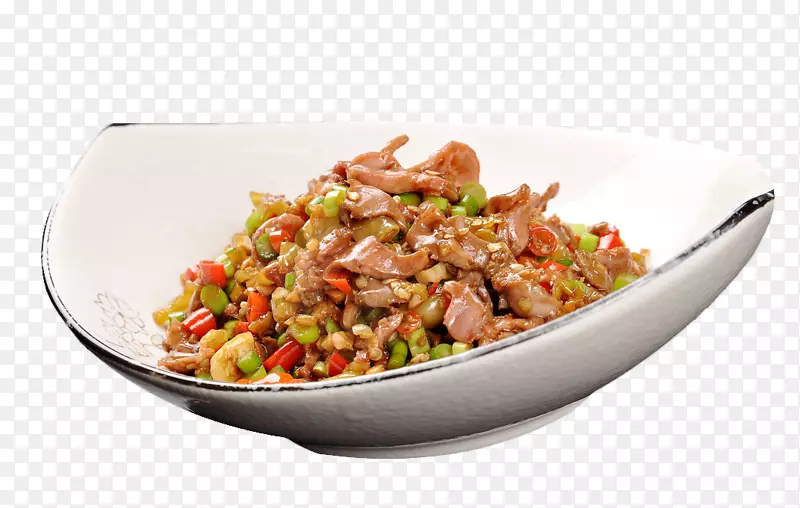碗里的酸豆角炒鸡杂