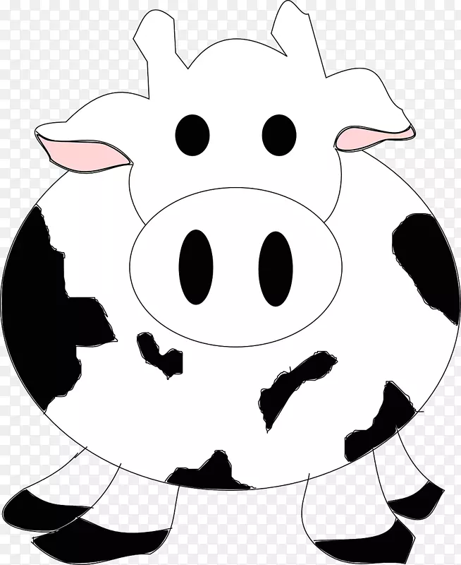 黑白相间的奶牛