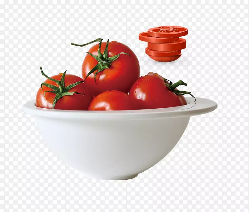 免抠白色盘子里红色西红柿