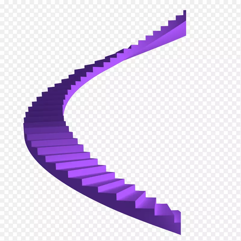 紫色楼梯几何形状