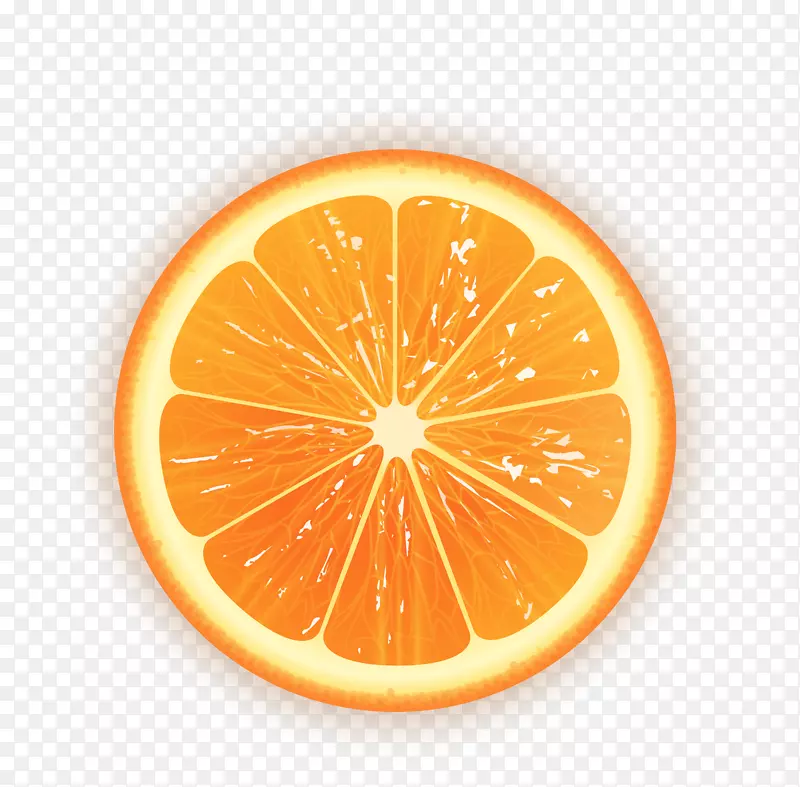 卡通橙子片装饰图案