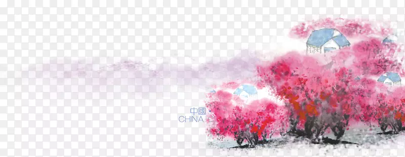 中国风水墨画元素