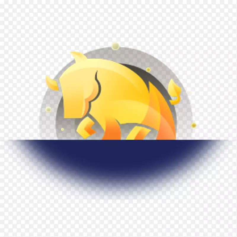 黄牛创意动物LOGO标志设计元