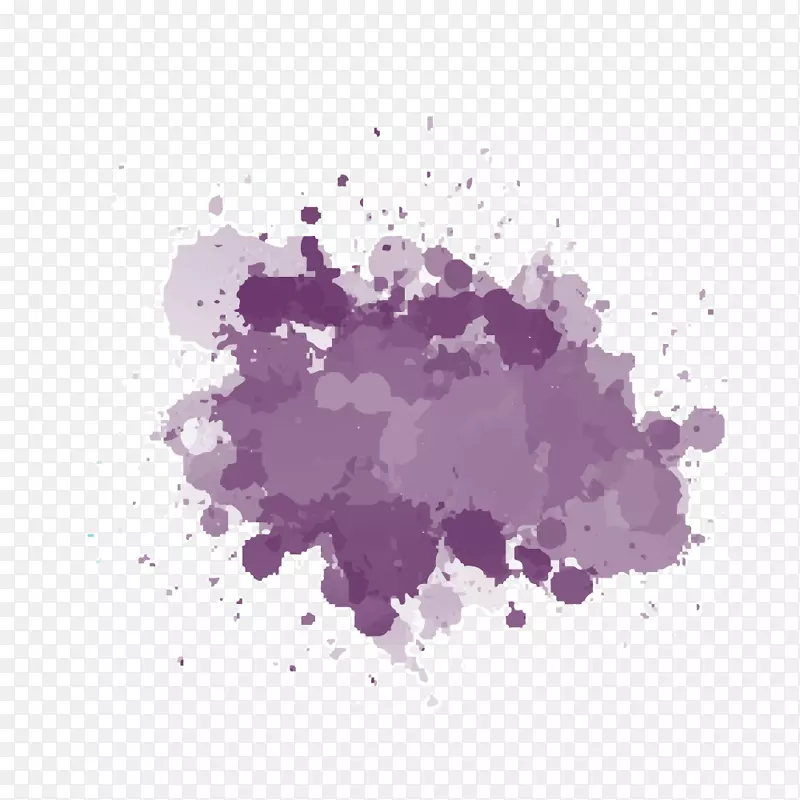 紫色喷溅素材