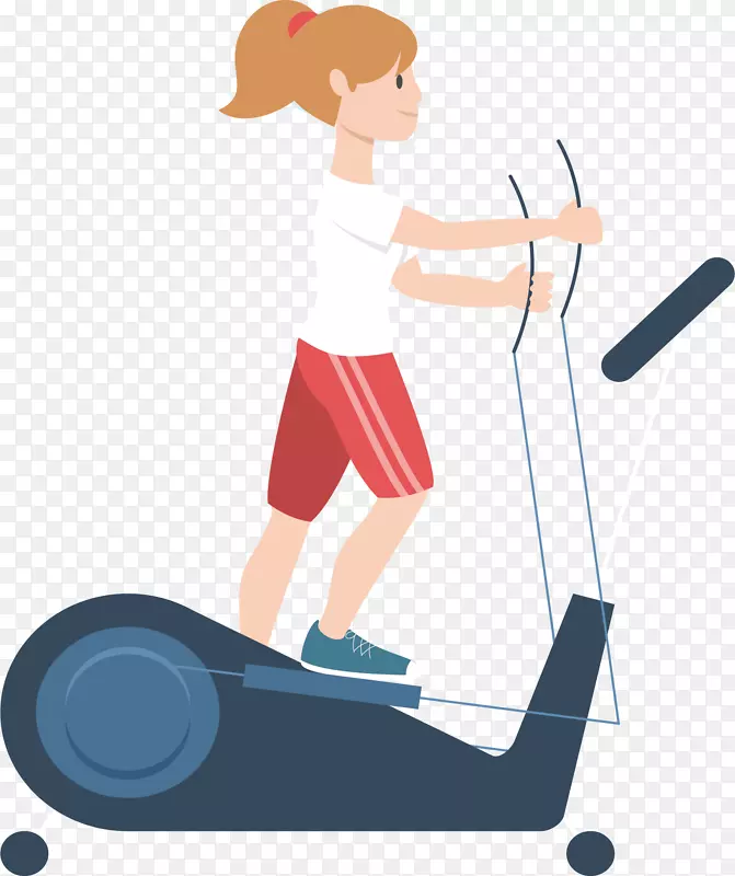 健身房走步踏板机器