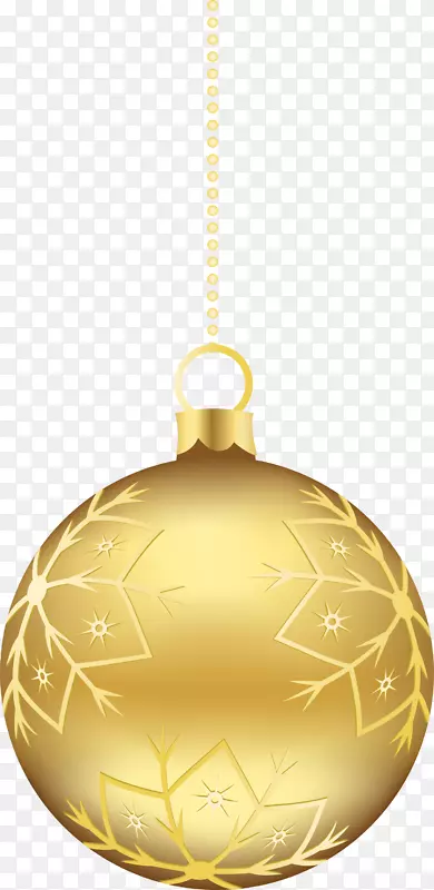 金色雪花挂饰