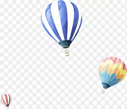 漂浮空中热气球